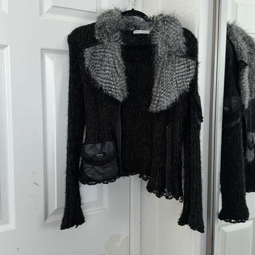 Faux fur jacket